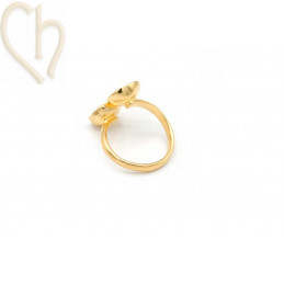 Ring adjustable Gold Plated...