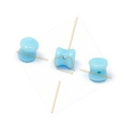 Pellet beads 4*6mm Turquoise
