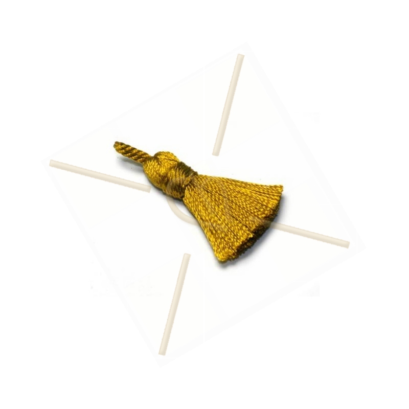 Tassel Pampille 25mm olive yellow