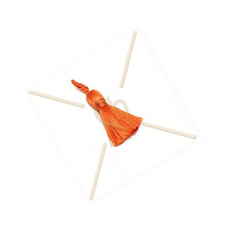 Tassel Pampille 25mm orange