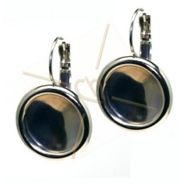 earrings with border for rivoli 14mm