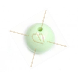 Galastil boule resine ronde 12mm Pastel vert