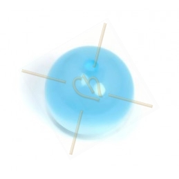 Polaris bol rond 14mm lichtblauw