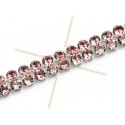 Swarovski Crystal Mesh 2-rows Antik Pink