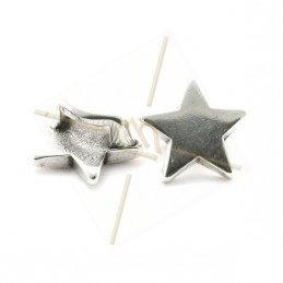 leather spacer  "star" for leather 5mm