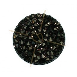 Crystal Rocks 24mm Vintage Rose / zwart