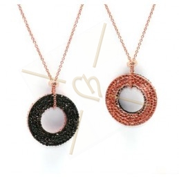 Swarovski Rocks Donut 30mm Vintage Rose / Noir