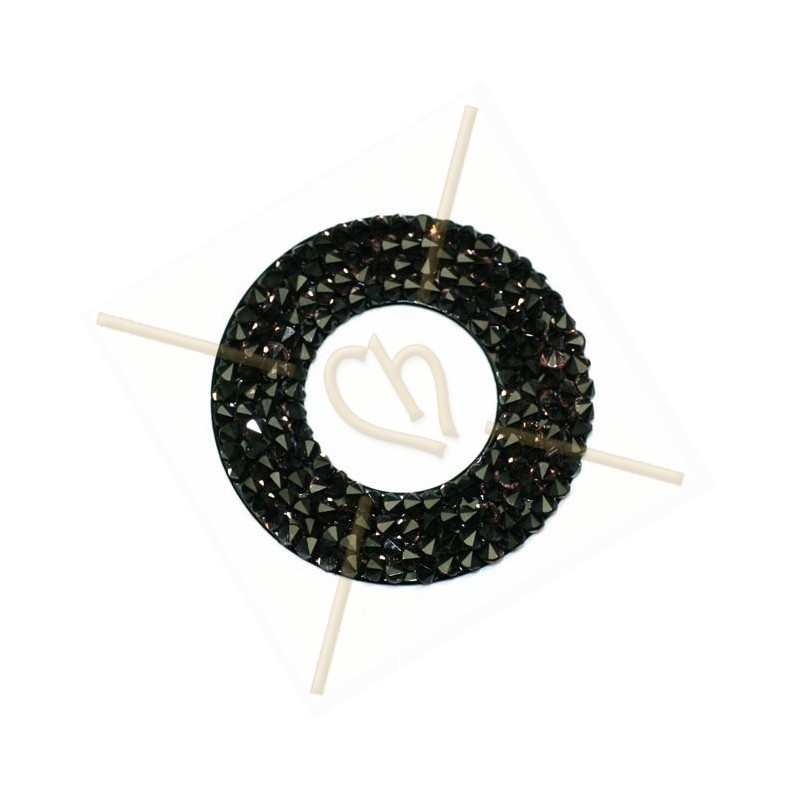 Swarovski Rocks Donut 30mm Vintage Rose / Noir