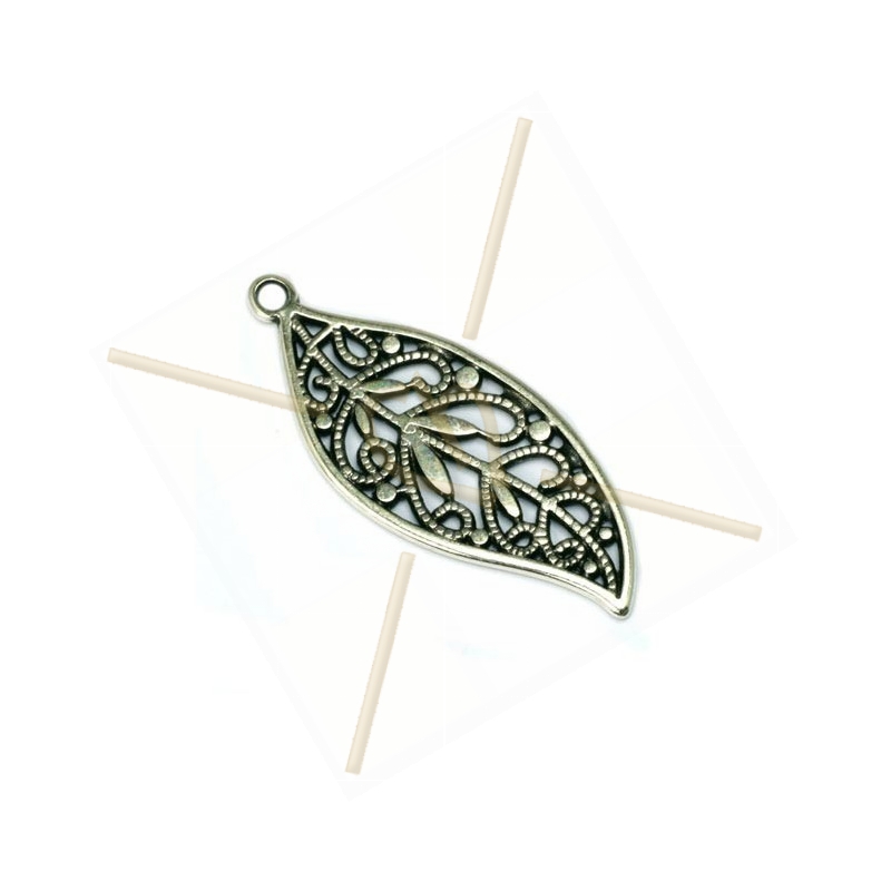 pendentif feuille 40mm