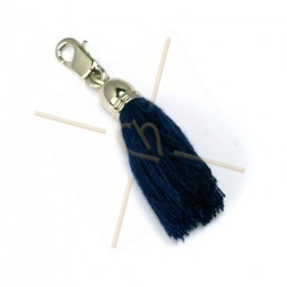 Tassel 40mm with clasp - black