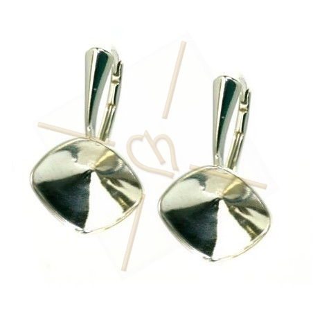 Elegant Gold Stainless Steel Earring Hooks Rhodium