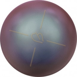 swarovski balls pearl 10 mm half pierced Iridescent Red Pearl
