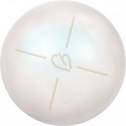 Swarovski boules nacrée 6mm demi percée Pearlescent White Pearl