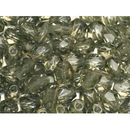 Fire Polished beads 4mm  Black Diamond