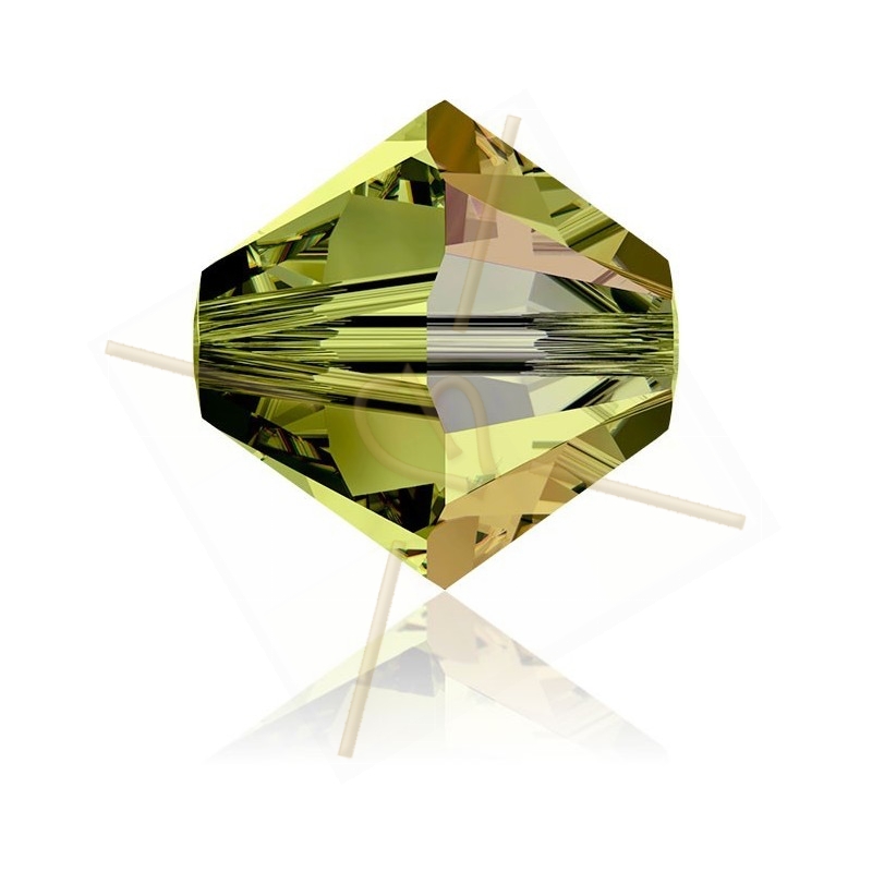 3mm Olivine  AB Swarovski Bicone 228AB