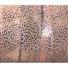 Cuir plat 20mm leopard metal renforcé Light Rose Gold
