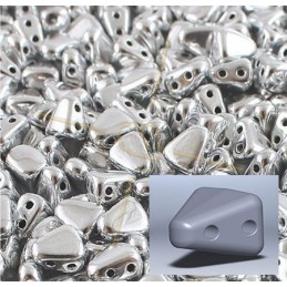 Nib-Bit bead 6*5mm Aluminium Matte