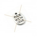 pendant "made with love" 8*11mm