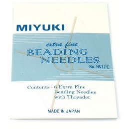 Miyuki 6 Beading Neadles extra fine with Threader