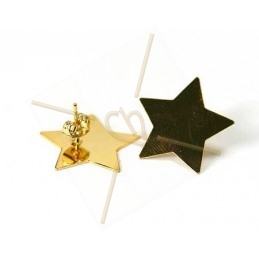 earrings gold for Swarovski Crystal Rocks "star"