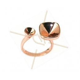 Ring rose gold color "one Size" for Swarovski 10*10 12*12 and SS19