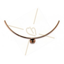 half necklace rose gold tube 160mm for Swarovski 4470 12*12mm