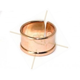 adjustable ring 10mm wide Rose Gold