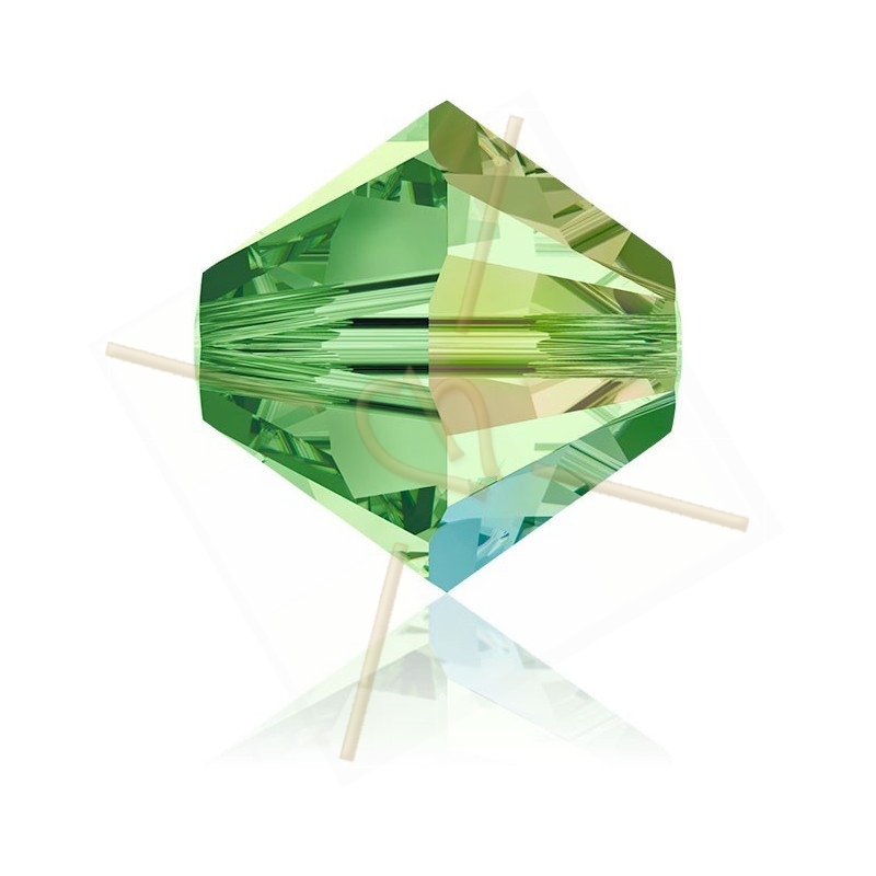 4mm bicone Peridot AB Swarovski 214AB