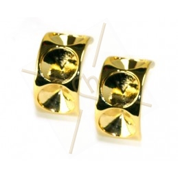 boucle d'oreille pour 3 x ss39 8mm gold