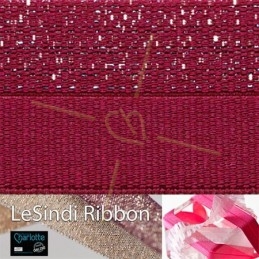 Elastic LeSindi ribbon 12mm Red