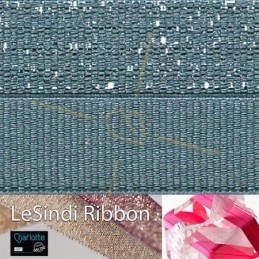 Elastic LeSindi ribbon 12mm Grey