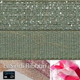 Elastic LeSindi ribbon 12mm Khaki
