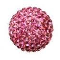 boule de strass 6mm rose