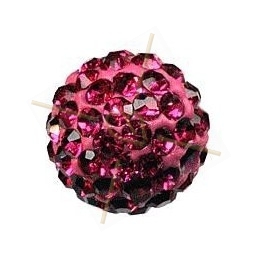 strassbal 10mm round fuchsia