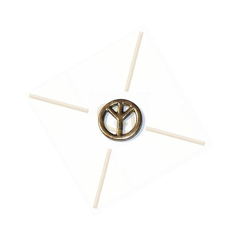 pendant peace and love 13mm