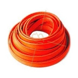 leather ribbon orange