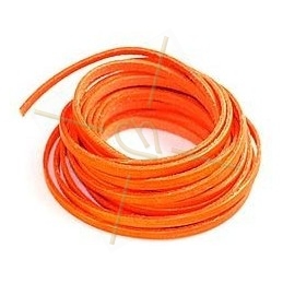 leather ribbon orange